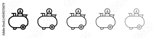 Air compressor icon for mobile concept and web design.