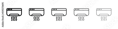 Air conditioner icon for mobile concept and web design.