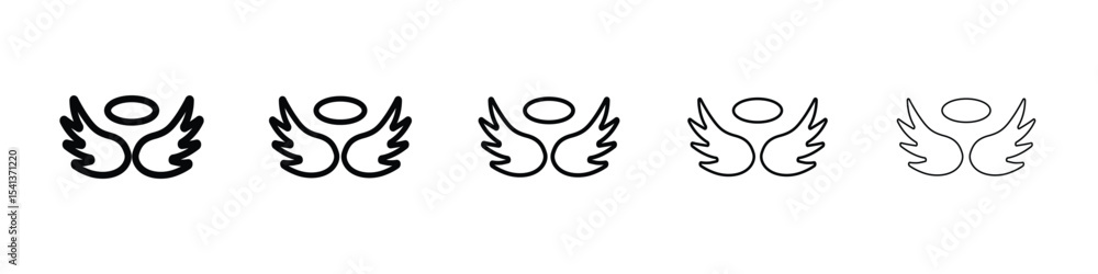 Obraz premium Angel icon for mobile concept and web design.