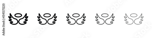 Angel icon for mobile concept and web design.