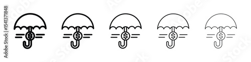 assets protection icon for mobile concept and web design.