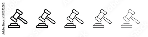 Auction icon for mobile concept and web design.