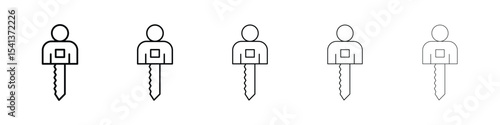 Authentication icon for mobile concept and web design.