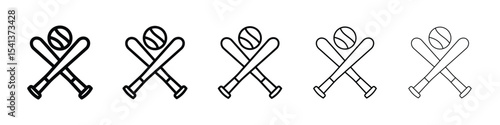 Baseball icon for mobile concept and web design.