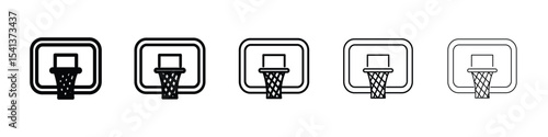 Basketball hoop icon for mobile concept and web design.