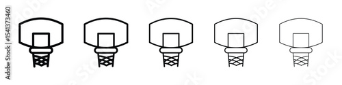 Basketball hoop icon for mobile concept and web design.
