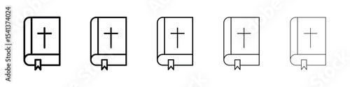 Bible icon for mobile concept and web design.