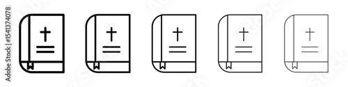 Bible icon for mobile concept and web design.