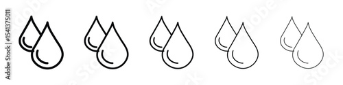 Blood drops icon for mobile concept and web design.