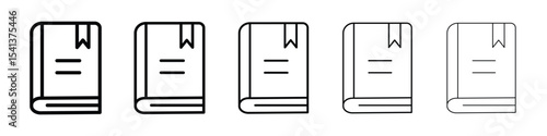 Book bookmark icon for mobile concept and web design.