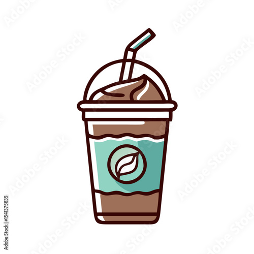 Frappuccino cup isolate 