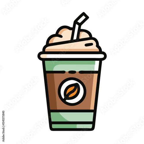 Frappuccino cup isolate 