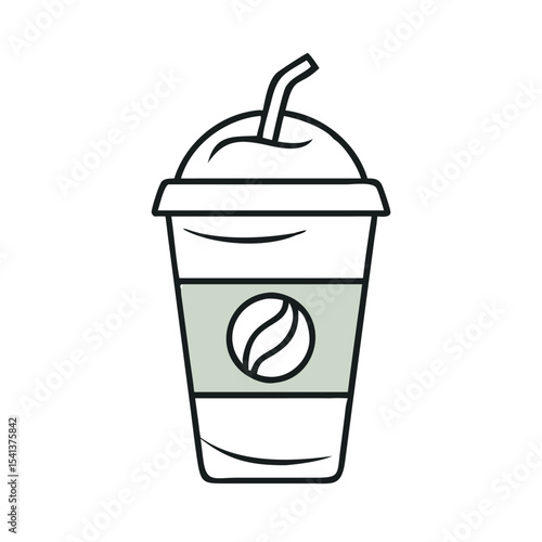 Frappuccino cup isolate 
