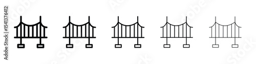 Bridging loan icon for mobile concept and web design.