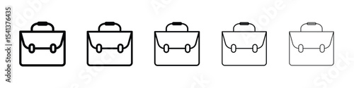 Briefcase icon for mobile concept and web design.