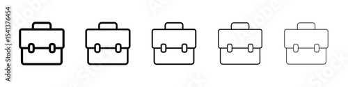Briefcase icon for mobile concept and web design.