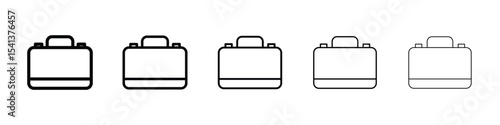 Briefcase icon for mobile concept and web design.