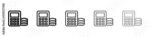 Budget icon for mobile concept and web design.