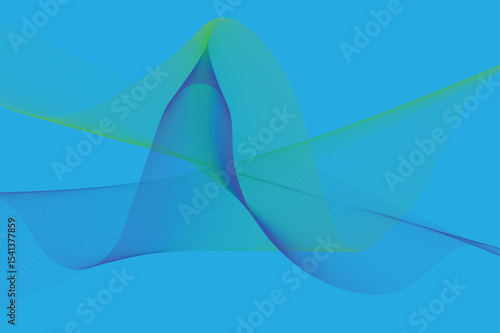 A blue and green swirly lines back round image made by adobe illustrator.