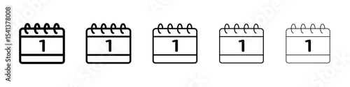 Calendar day icon for mobile concept and web design.