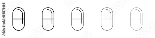 Capsules icon for mobile concept and web design.