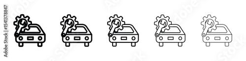 Car mechanic icon for mobile concept and web design.