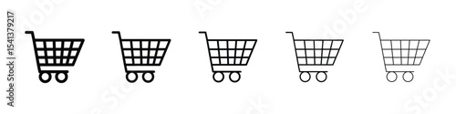 Cart icon for mobile concept and web design.