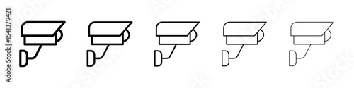 CCTV icon for mobile concept and web design.