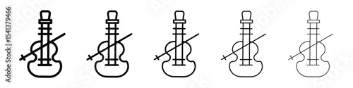 Cello icon for mobile concept and web design.