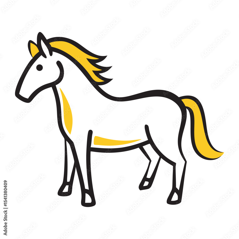 Obraz premium Horse vector art and illustration.