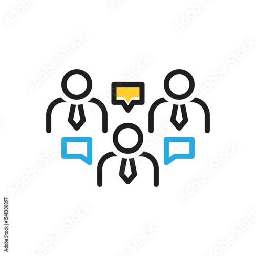 Multi color icon for discuss