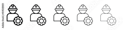 Civil Engineer icon for mobile concept and web design.