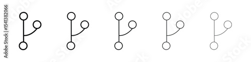 Code branch icon for mobile concept and web design.