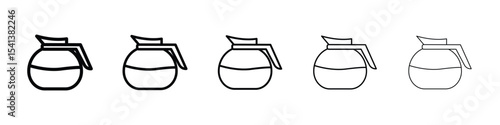 Coffee pot icon for mobile concept and web design.