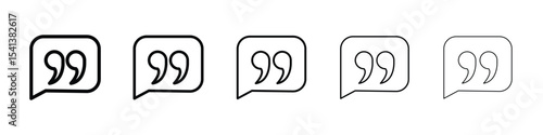 Comment quote icon for mobile concept and web design.
