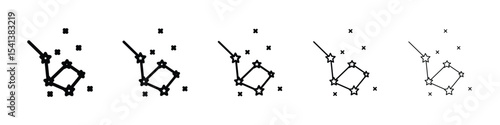 Constellation icon for mobile concept and web design.