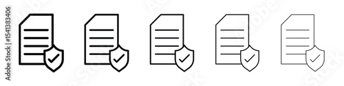 Contract coverage icon for mobile concept and web design.