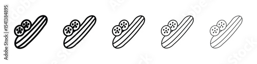 Cucumber icon for mobile concept and web design.