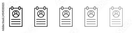 Curriculum icon for mobile concept and web design.