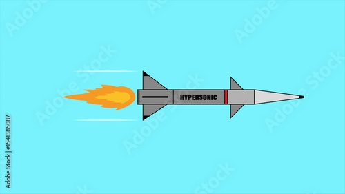 Wallpaper Mural Military Missile Launch Animation with Afterburner Trail – Conflict and Strike Visual
 Torontodigital.ca