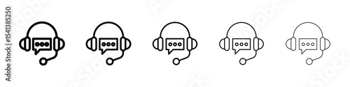 Customer support icon for mobile concept and web design.