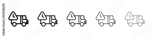 Delivery delay icon for mobile concept and web design.