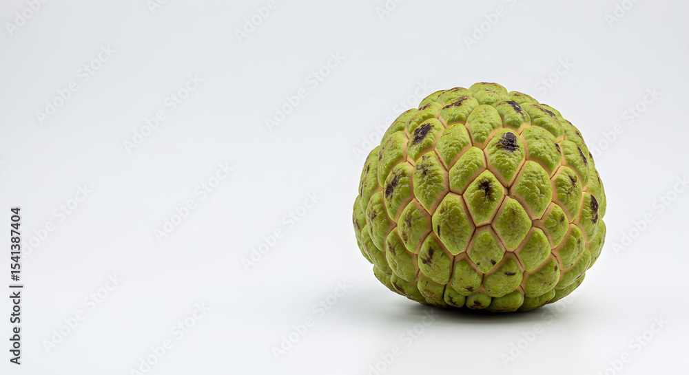Obraz premium Fresh Custard Apple on White PNG