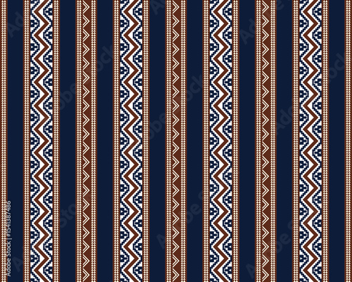 Vector illustration of abstract ethnic geometric pattern design for background or wallpaper