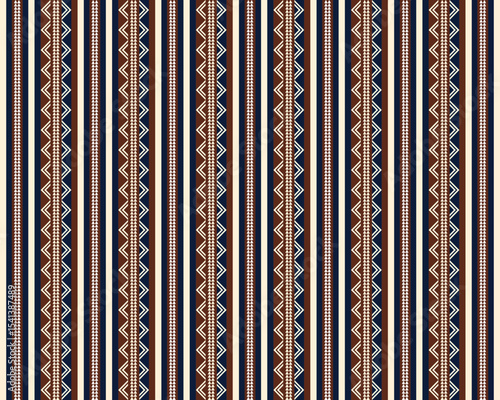 Vector illustration of abstract ethnic geometric pattern design for background or wallpaper