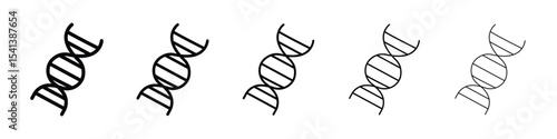 DNA icon for mobile concept and web design.