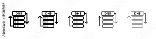 DNS icon for mobile concept and web design.