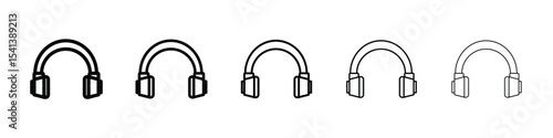 Ear muffs icon for mobile concept and web design.