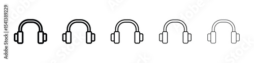 Ear muffs icon for mobile concept and web design.