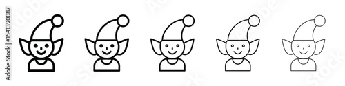 Elf icon for mobile concept and web design.
